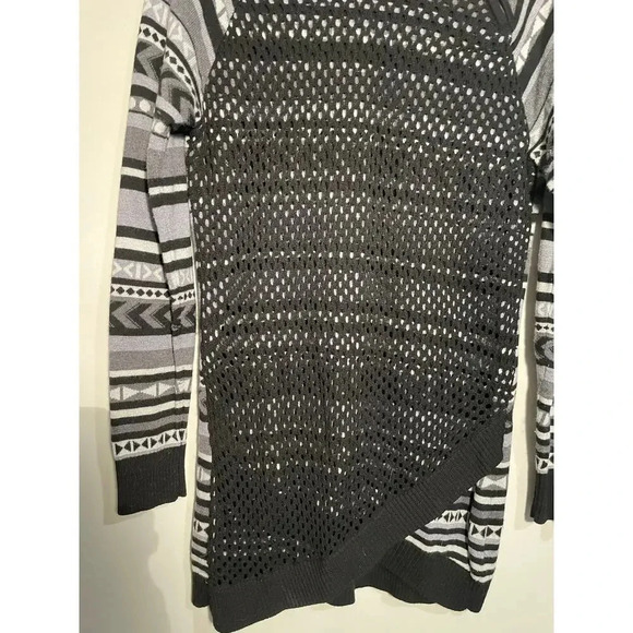 Krimson Klover Striped‎ Nordic Wool Blend Zipper Neck Sweater - Picture 3 of 11